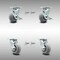 Service Caster 5 Inch SS Thermoplastic Caster Set with Ball Bearings 4 Swivel Lock 2 Brake SCC SCC-SS30S520-TPRBD-TLB-BSL-2-BSL-2 - alternate 1